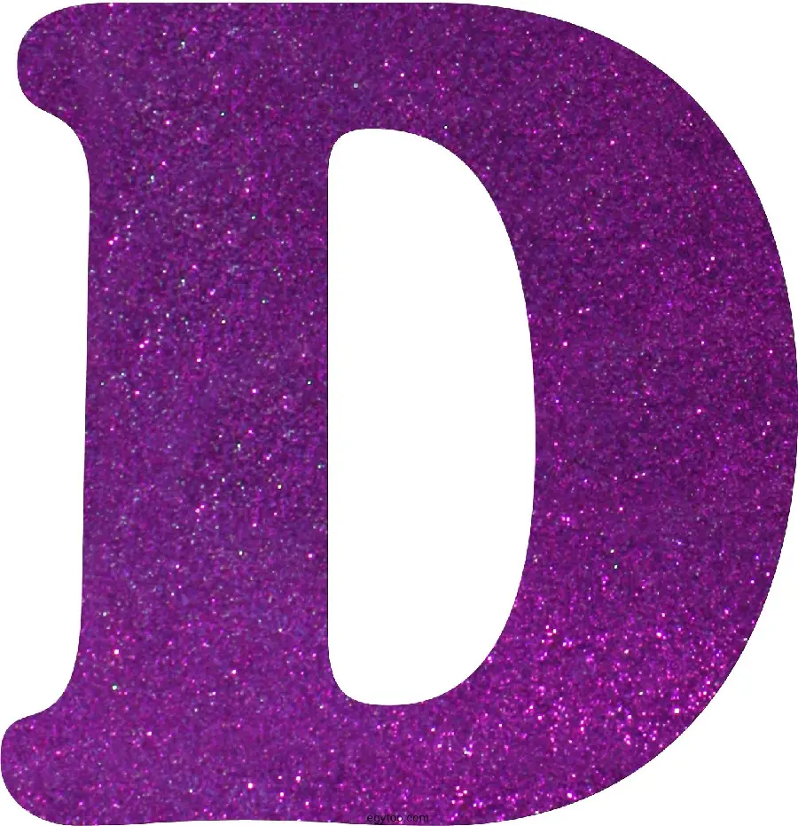 Attractive profile photo of the letter D with a purple wreath font
