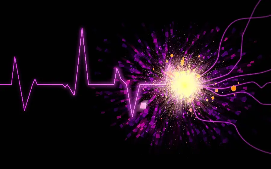 Hottest purple sound wave photo With impressive sparkle