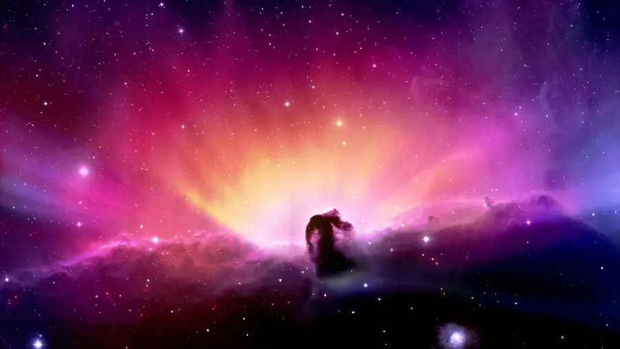 Download the mysterious and rainbow background image Horsehead Nebula HD quality suitable for Telegram