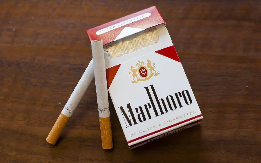 Attractive Marlboro cigarette vape at the peak of beauty and fame FUII HD quality