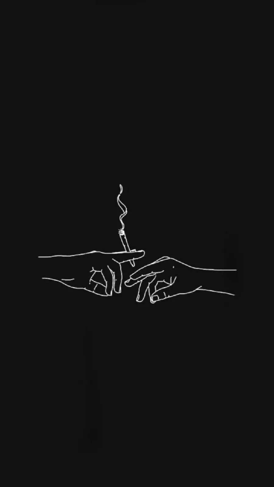 Digital Smoking Wallpaper for iPhone