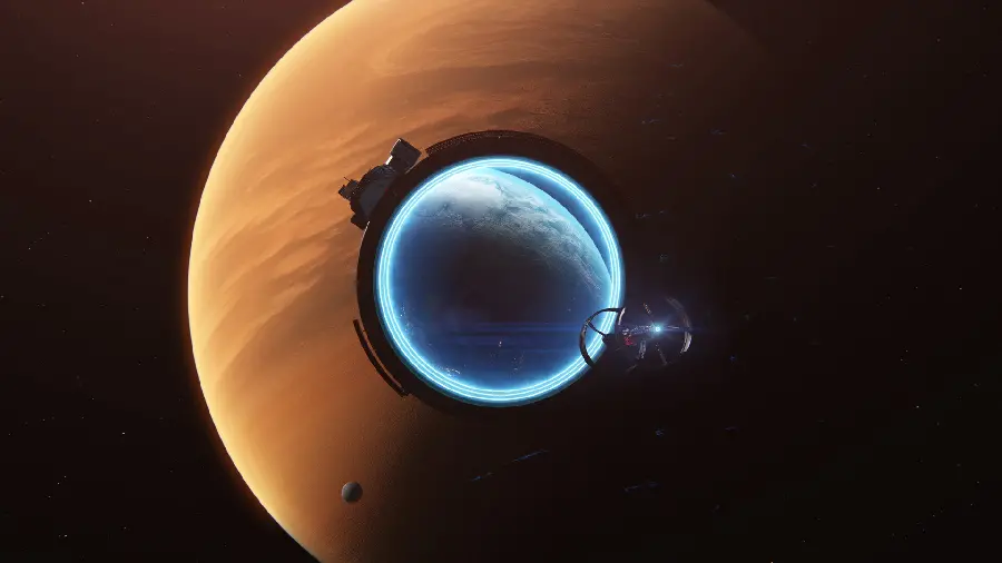 Attractive Full HD background with astronomy and planets design for Mac