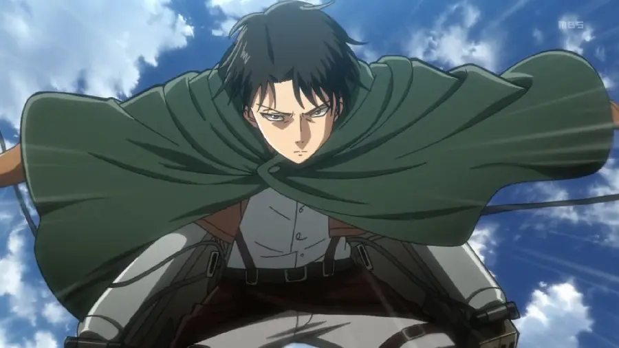 Download attractive HD profile picture of Captain Levi with a green cape 