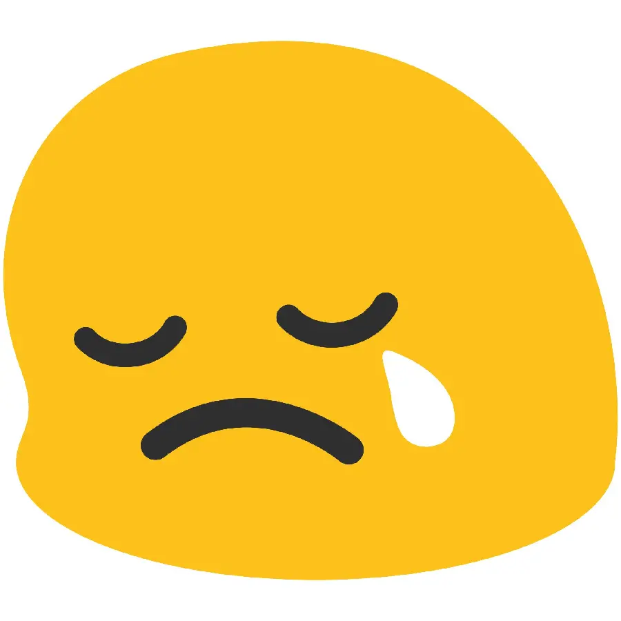 HD quality sad crying emoji wallpaper