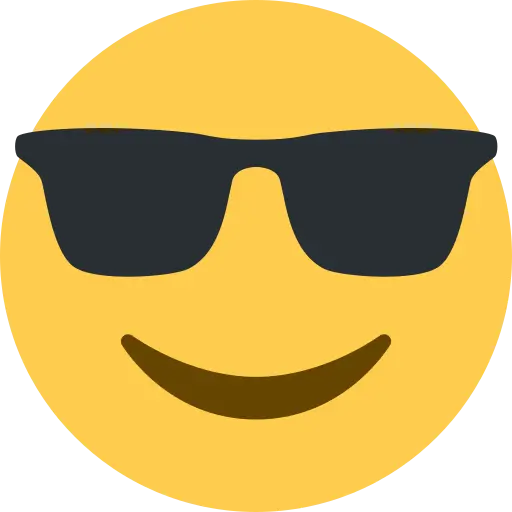 Free Download Funny Sunglasses Emoticon for Photoshop
