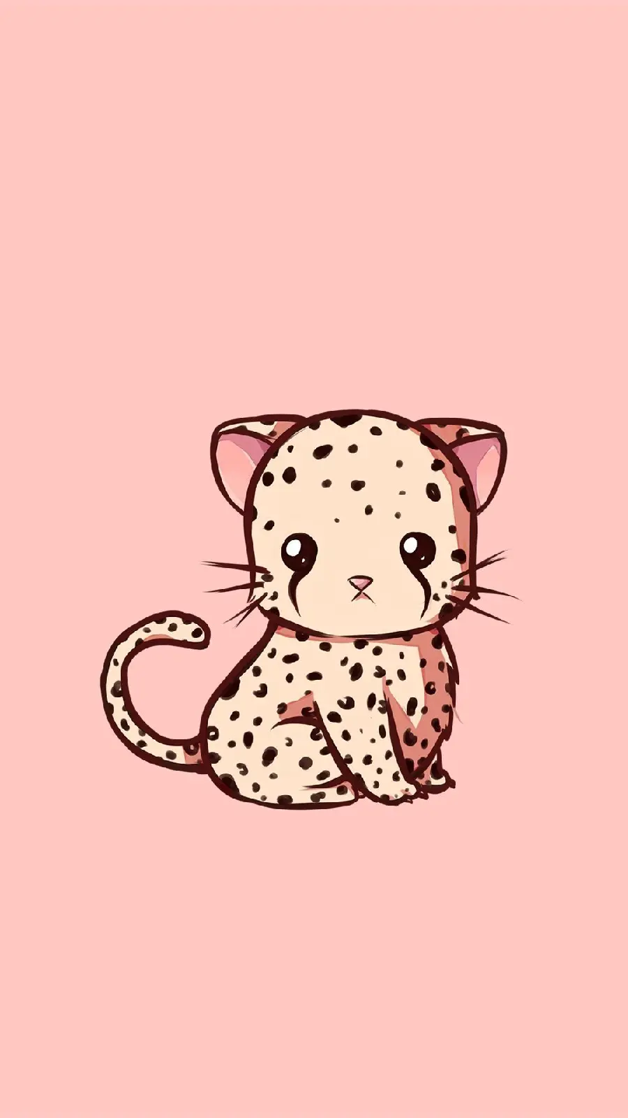 Cool Photo of a Little Cat with a Girly Pink Background