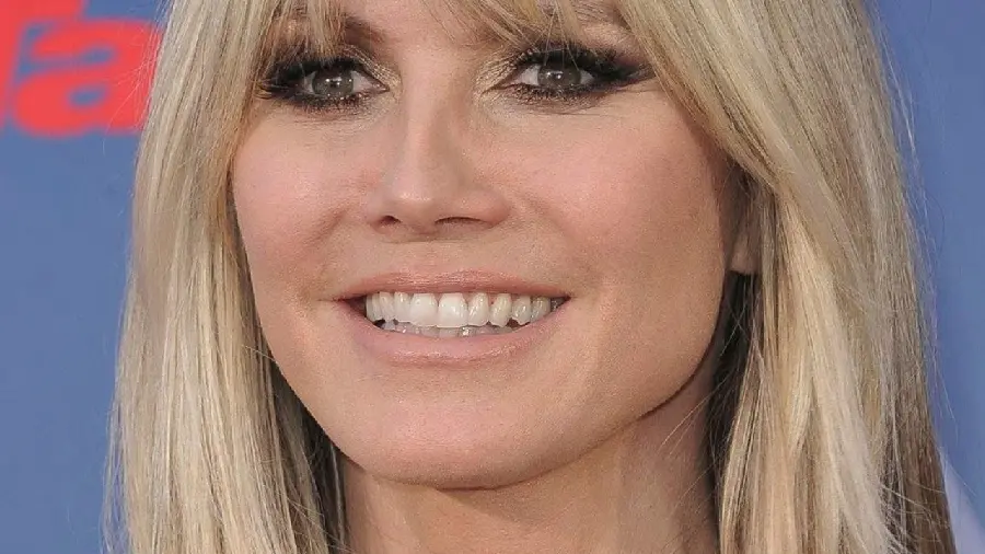 Closed frame image of Heidi Klum's face in Full HD quality