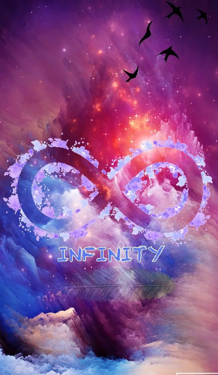 Impressive Graphic Profile Picture Infinity Design With Masterpiece Purple Color Theme