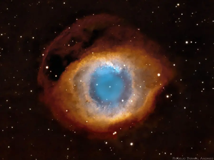 Download an admirable photo of the Eye of God Nebula with interesting details 