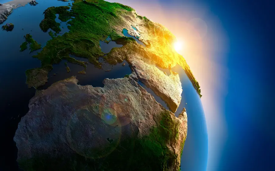 3D world map with 4K quality