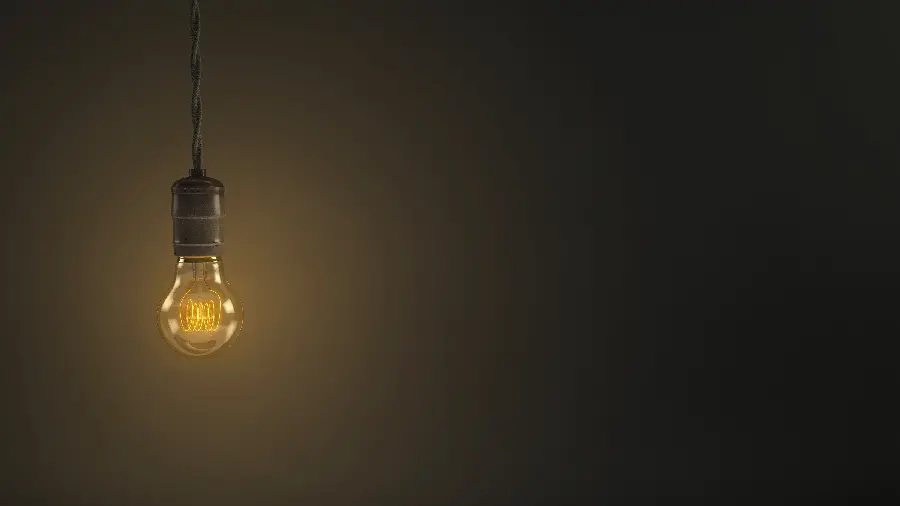 Free and high-quality wallpaper with a lamp design for Windows 11