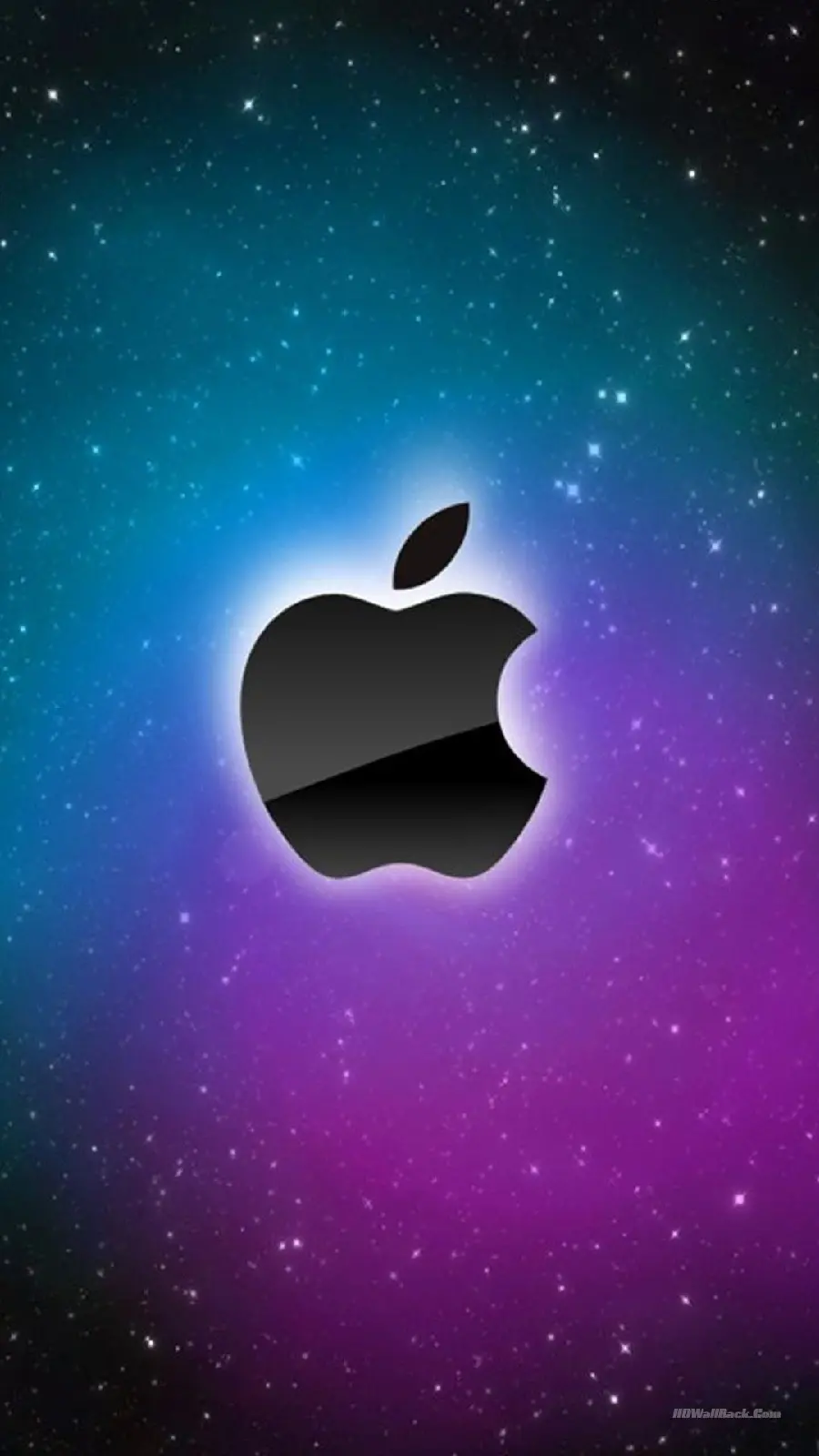 A spectacular background of the Apple logo on a colorful background