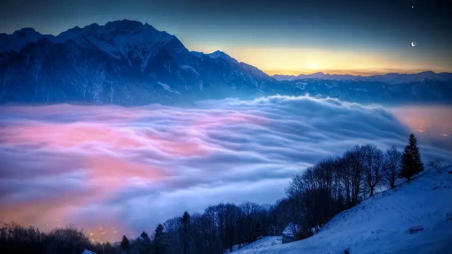 High quality spectacular cloudy nature wallpaper