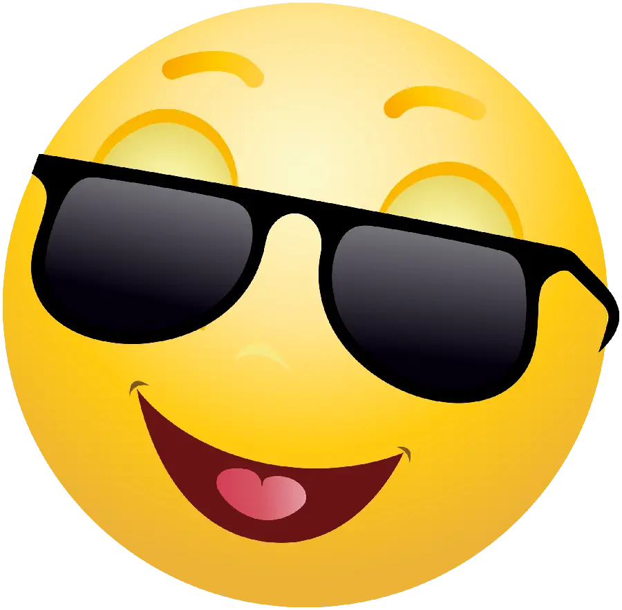 Special graphic view of a happy man with sunglasses