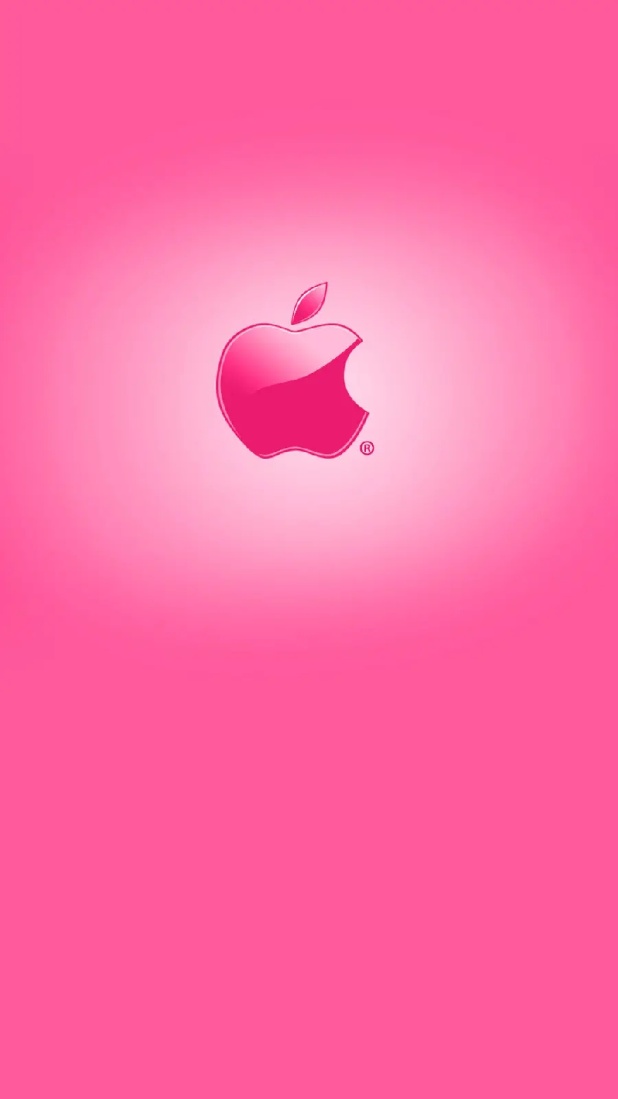 Luxury pink background with Apple logo for mobile