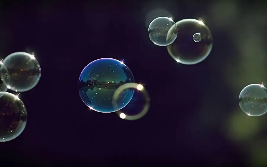 Attractive background of colored bubbles in special quality