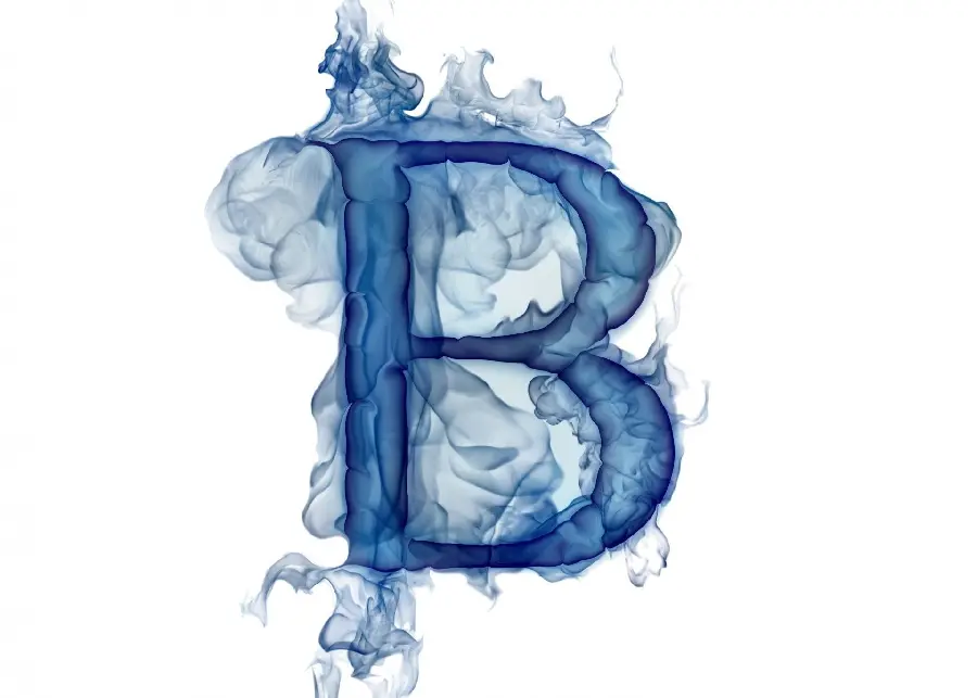 Beautiful logo of the English letter B for a profile in HD quality