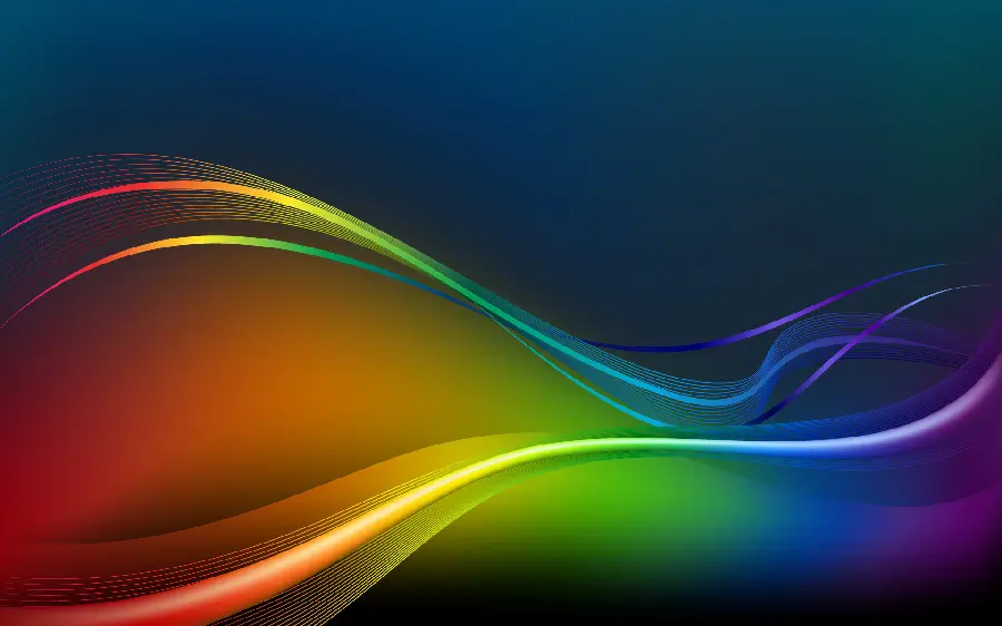 Cool Abstract Background with Rainbow Theme for Laptop 