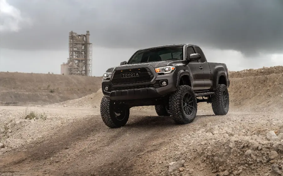 Enchanted Landscape Image of Toyota Tacoma at Exciting Speed