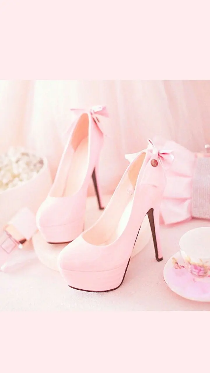 The most beautiful photo of pink shoes for girly Instagram post 