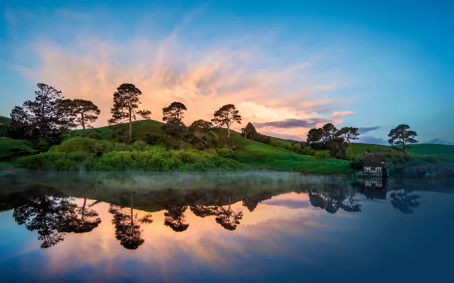 The most popular wallpaper of a lovely sunset in New Zealand