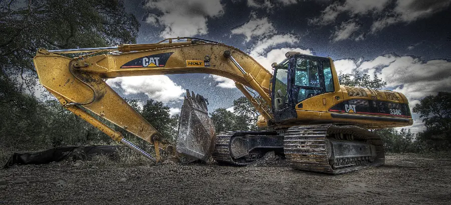 The most famous CAT excavator at work for Instagram