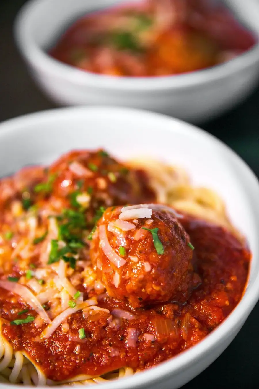 Download the best stock photo of delicious and delicious pasta with meatballs for your profile