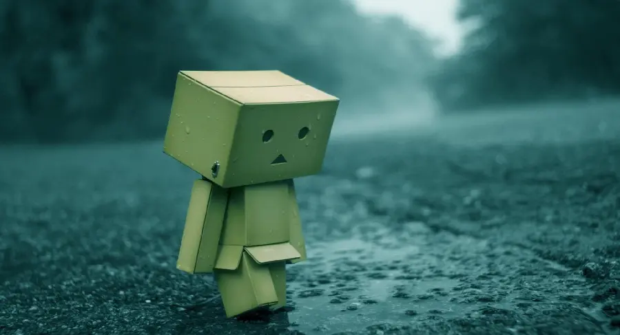 Wallpaper of a broken love from a rained doll for the computer