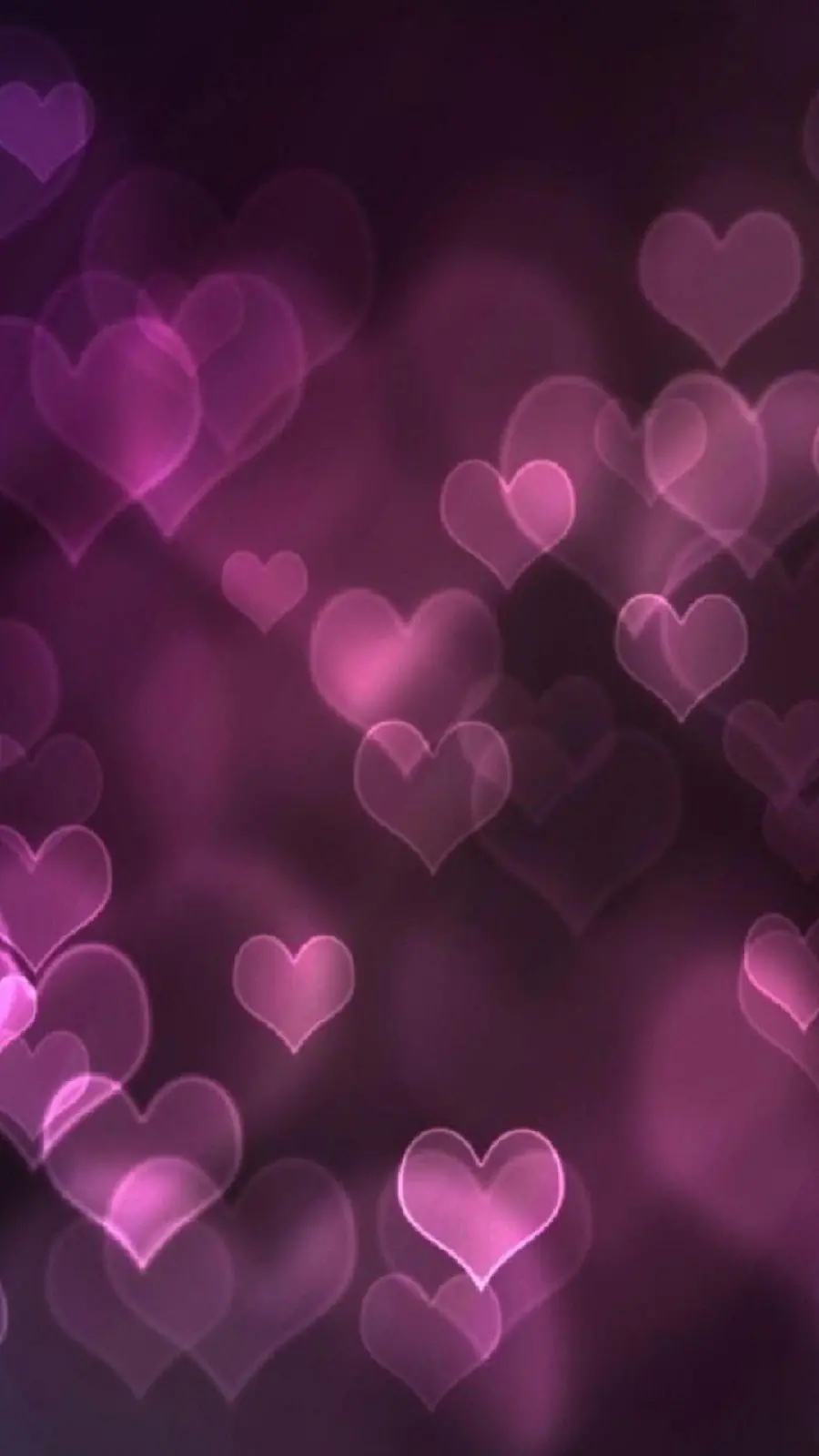 Unique Heart Background with Pink and Black Theme for Samsung