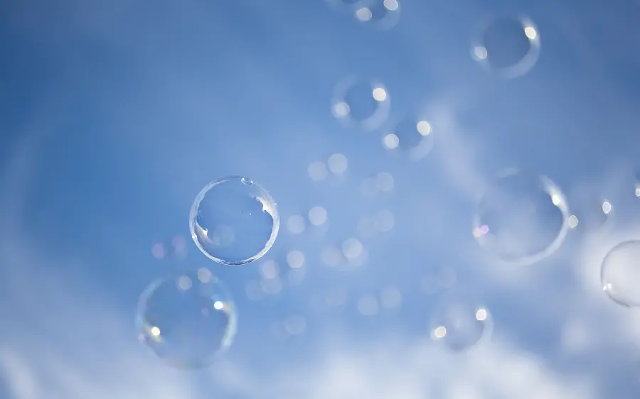 A dreamy background of soap bubbles in excellent quality 
