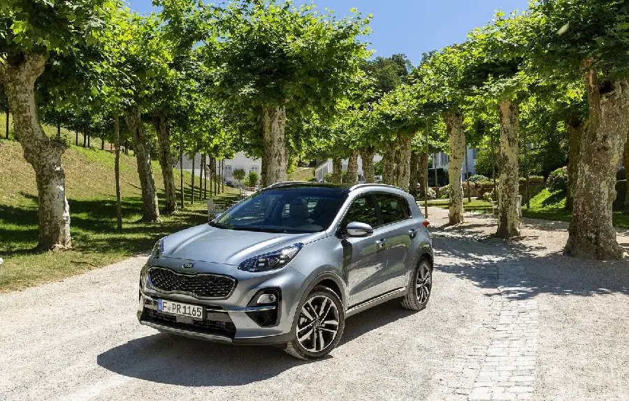 A very beautiful photo of the Kia Sportage in the eye-catching nature 