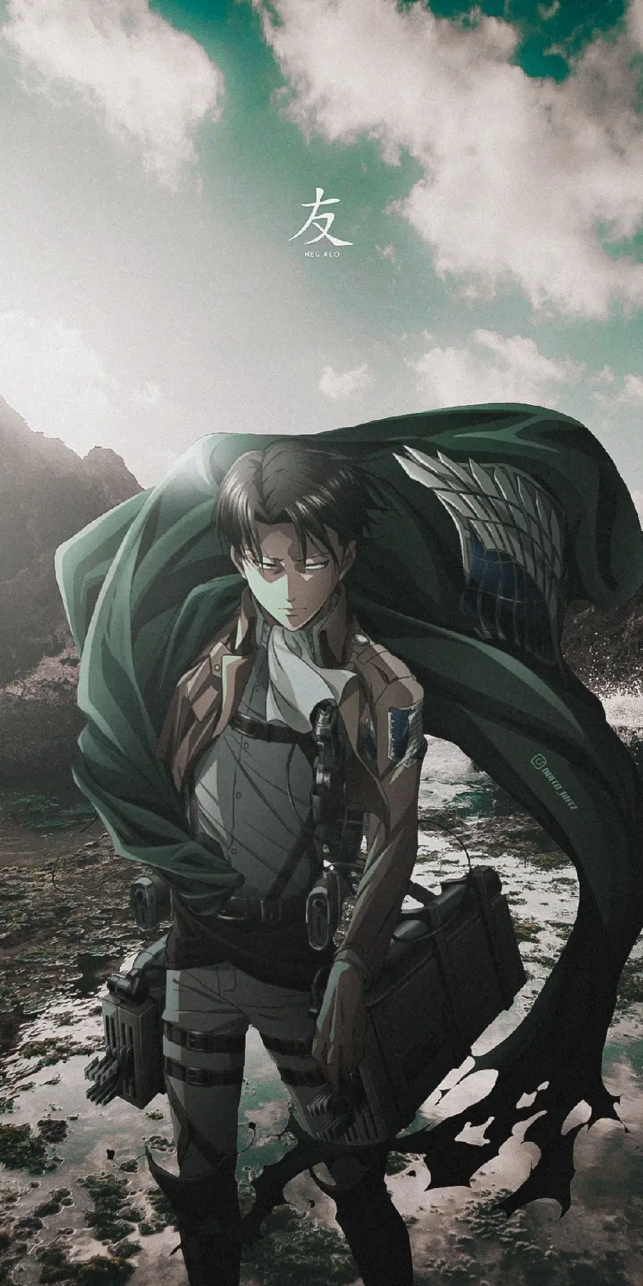 Unique wallpaper of Captain Levi in ​​Attack on Titan 2022