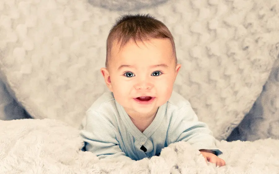 Beautiful photo of a naughty little boy in 4k quality for background