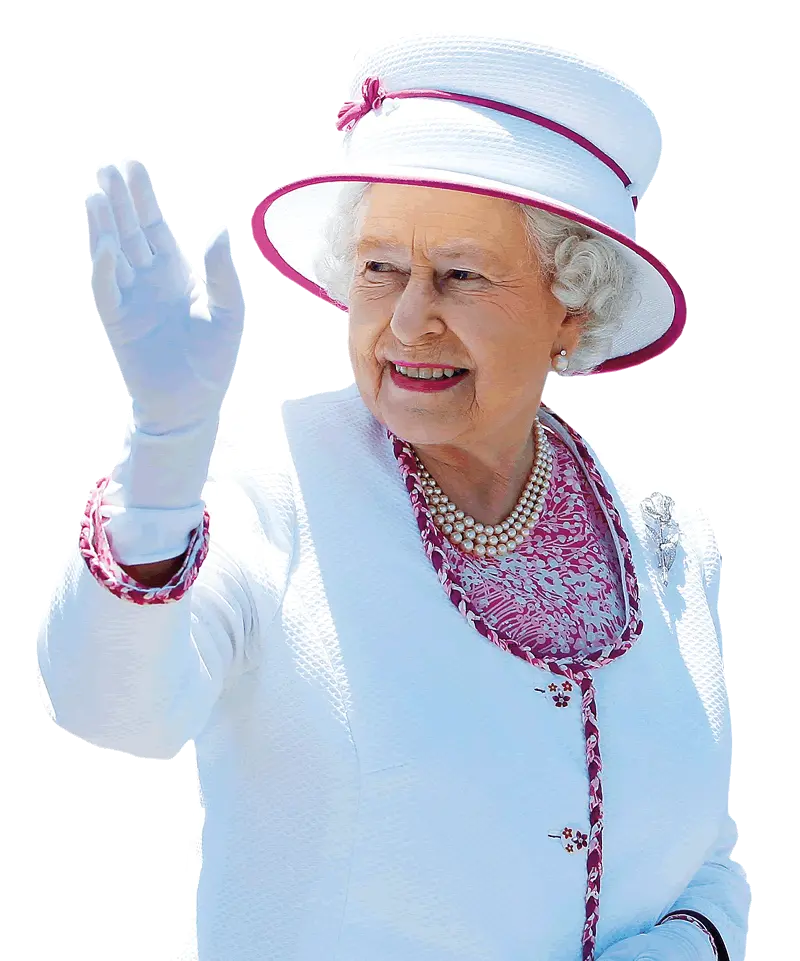The last picture of the former Queen of England waving