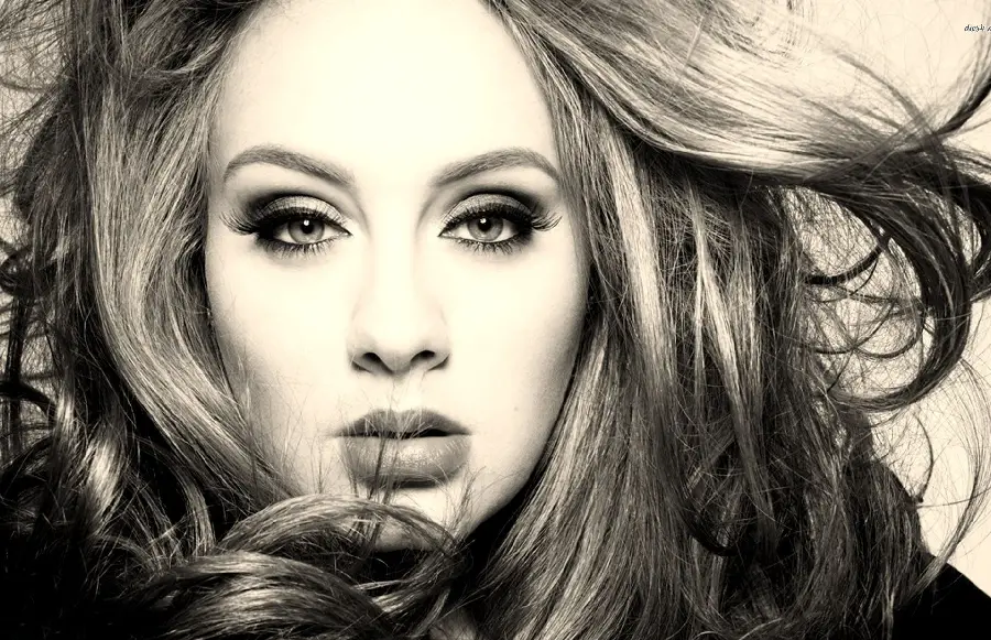 Amazingly designed stock image of the famous British singer Adele