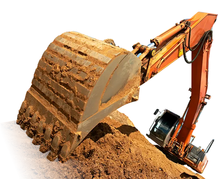 Excavator in the mud image in free PNG format 