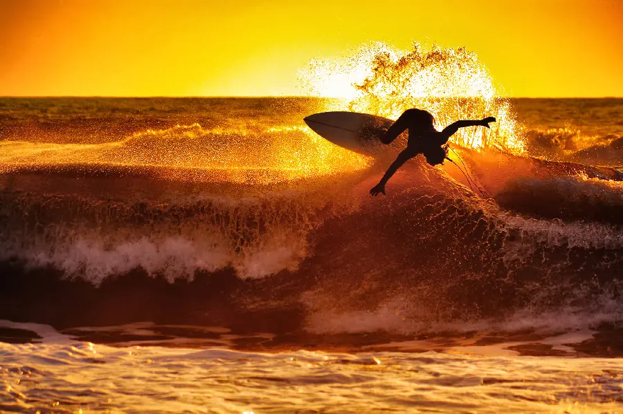Capturing the Beauty of Surfing at Sunset