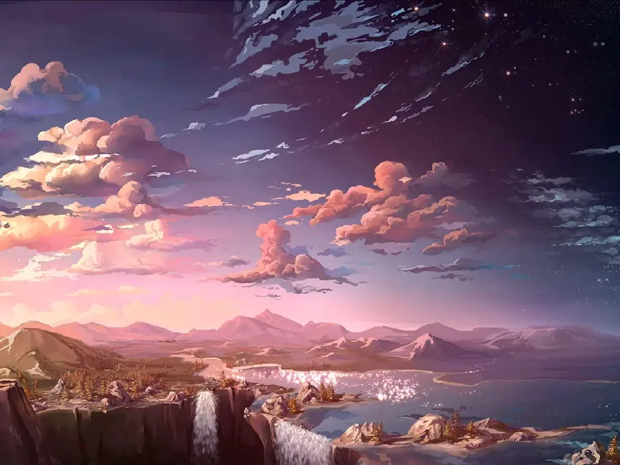 The most stylish fantasy background photo from the game with a beautiful color combination for the computer