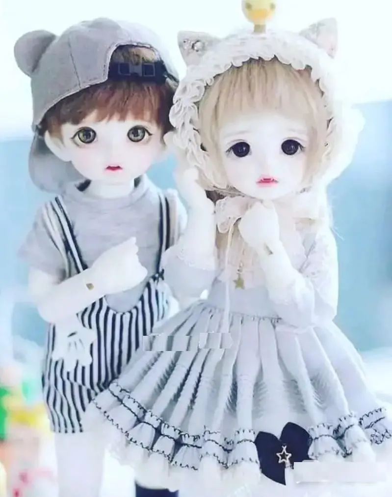 The cutest doll profile picture with a bright romantic theme 