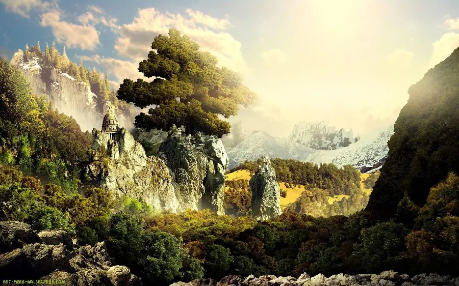 Download beautiful photo of game landscape for high quality background