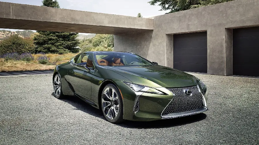 Download the latest green Lexus LC 500 background in FUII HD quality