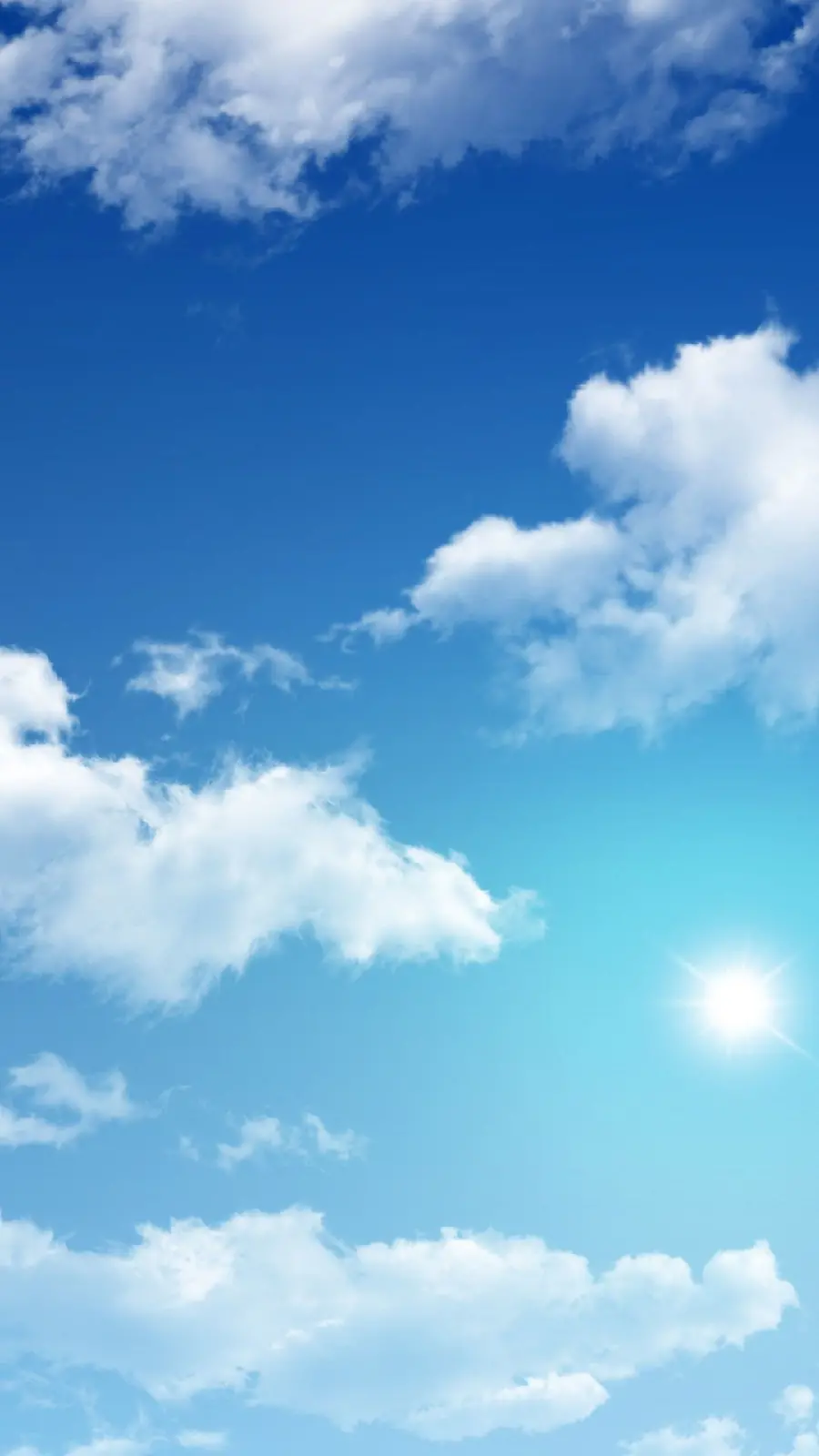 Popular and new poster of a sky with two colors of light blue and navy blue clouds in hd quality