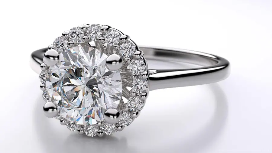 Very Beautiful Vector of a Thin Ring with a Huge Diamond