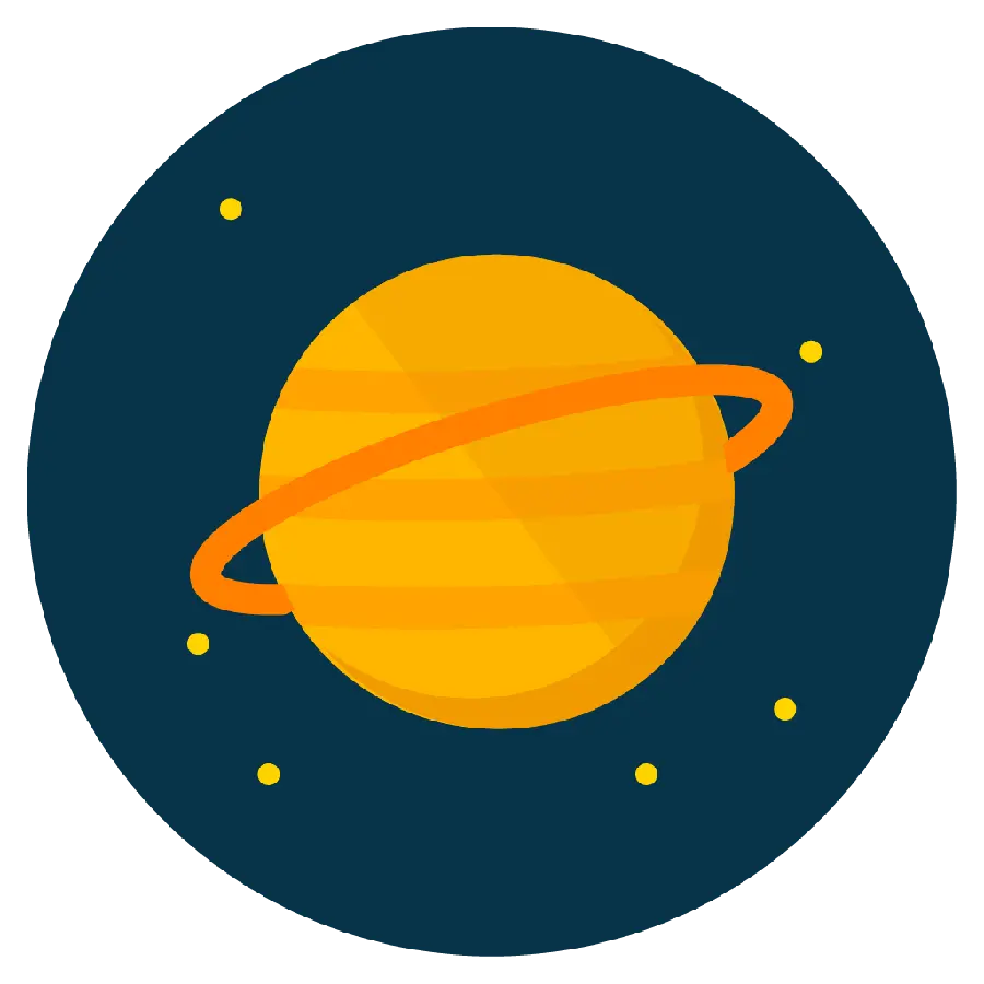 4K Highlight Cover Fantasy with Saturn design for Instagram 