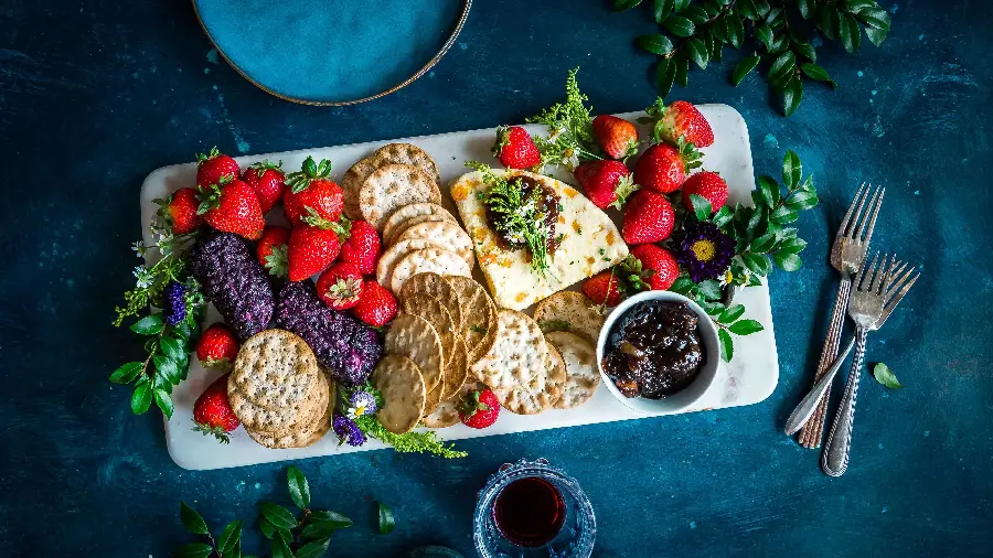 Amazing image of a colorful plate and Health for Instagram Post 