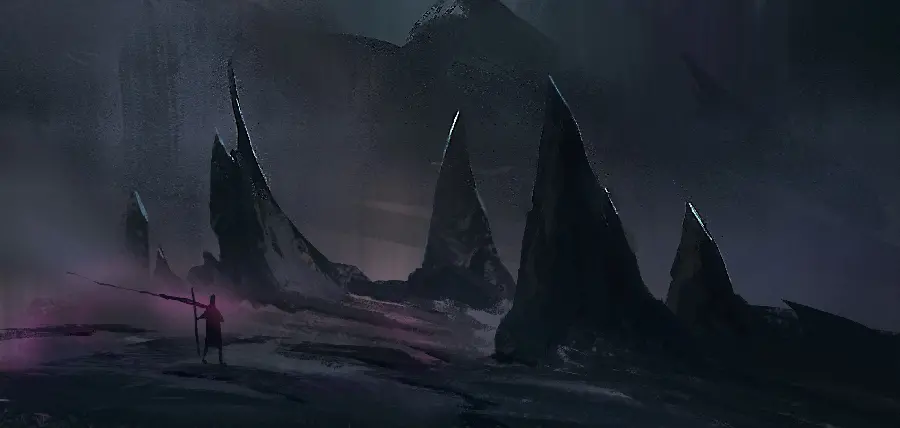 Cool gaming wallpaper of a dark gaming scene for a computer