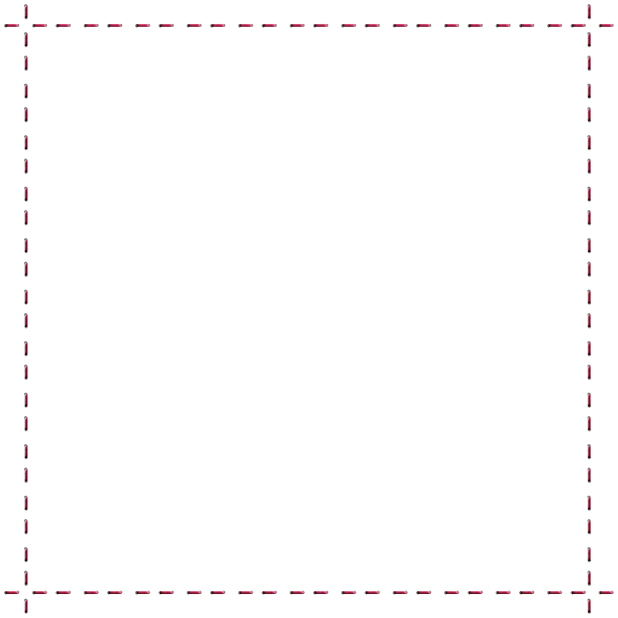 Cool PNG background with red stitching design for Instagram post