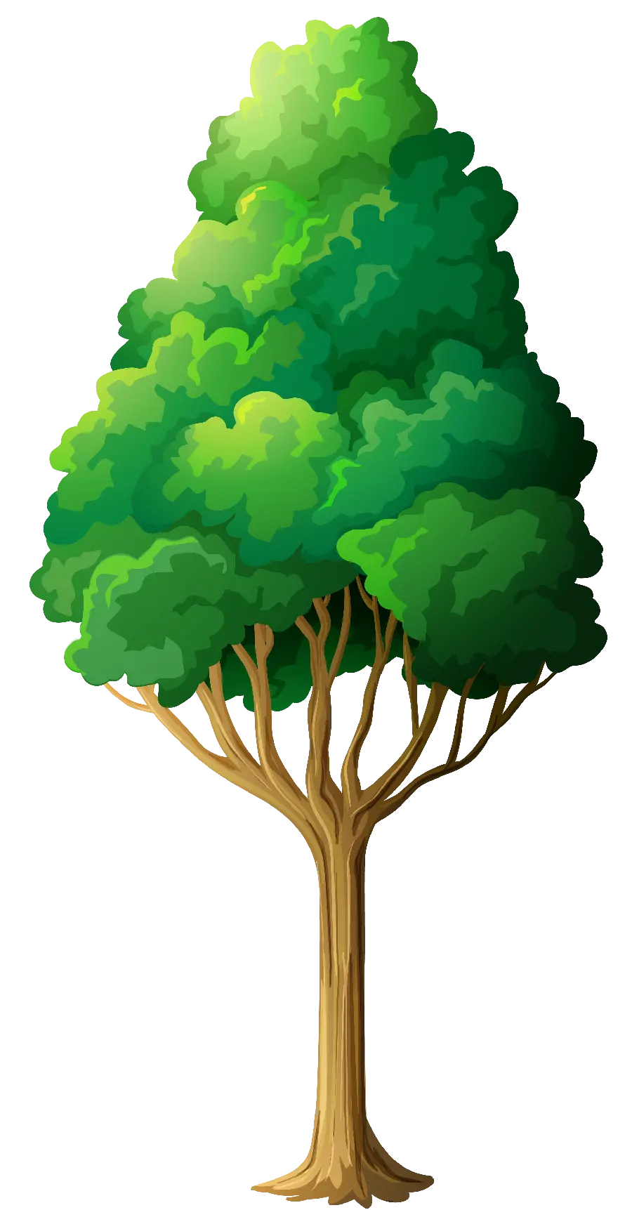 A spectacular wallpaper of a beautiful cartoon tree for the Inshot program