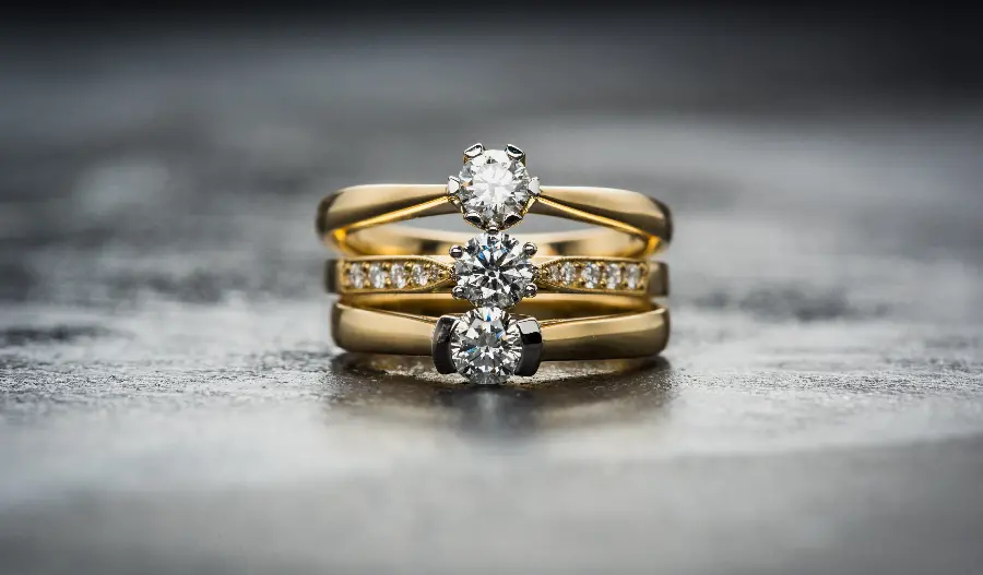 The most viewed poster of 3 real gold diamond rings