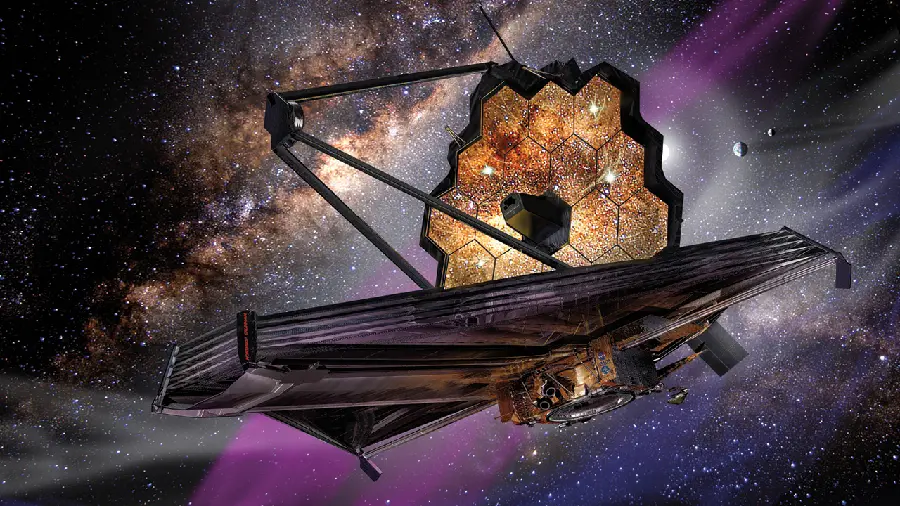 Photo of the James Webb Telescope for the Highlight Cover and Instagram Story